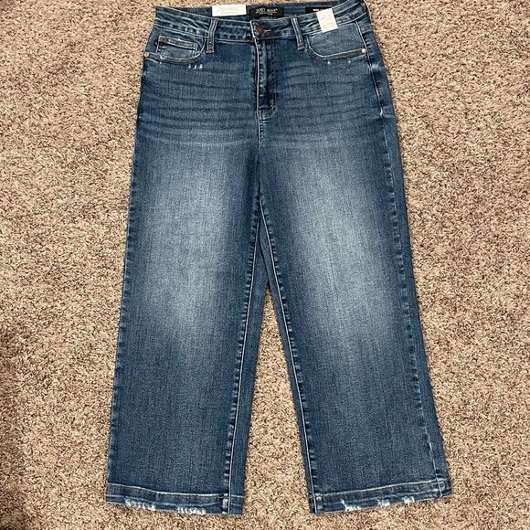 Judy Blue Pants - Judy Blue Women's High Waist Wide Leg Denim Jean Pant, Size 11/30, NWT